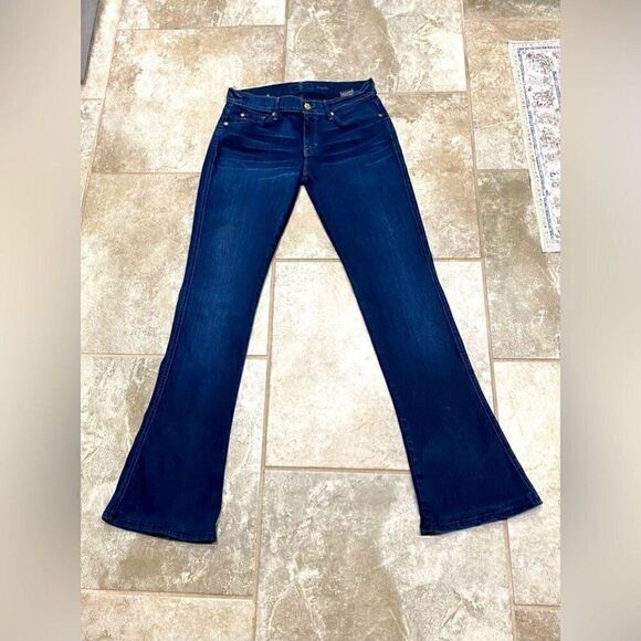 7 For All Mankind Kaylie Stretch Bootcut Flare Jeans 29x32 EUC - Picture 3 of 10